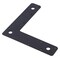 Hampton Hampton 1/8 in. H X 9 in. W X 2 in. D Black Steel Corner Plate 02-3411-401 - alternate 1